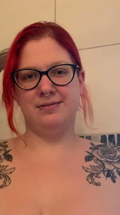 Goth BBW Abby Strange: (Almost) a week of Piss | Clip 2
