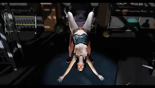 Animasyonlu piksel baştan çıkarma: 3 boyutlu tanrıça- 3D animasyon hentai