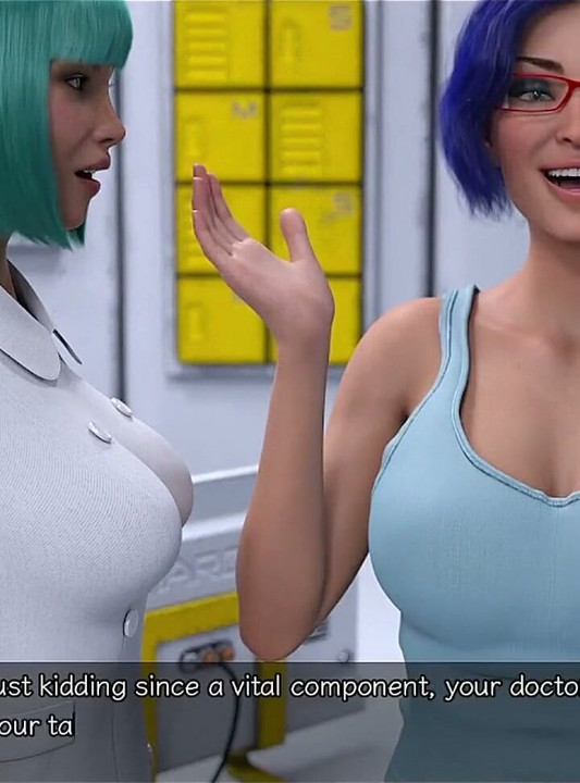 Stranded in Space - Blue Haired MILF Want Threesome with Me & Hot Busty Doctor