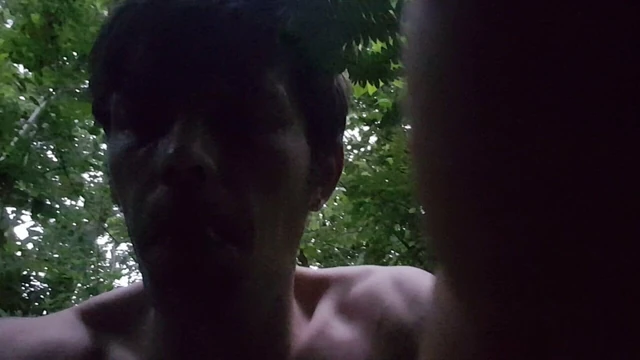 Naked outside