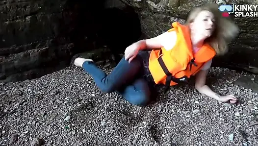 Lifejacket and Jeans on the Beach