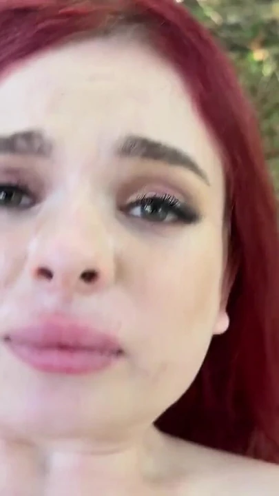 Key moment from "HUNT4K. Slutty redhead Miss Olivia used her natural tits and perfect body to seduce a producer in public"