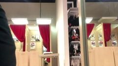 Challenge Cant hide dick for 5 min In open dressing room