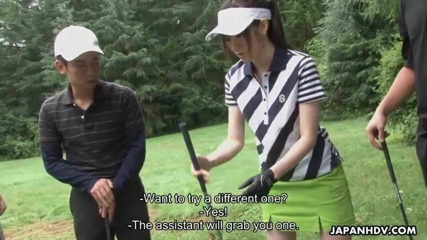 Golfing can be fun when the clubs get sucked