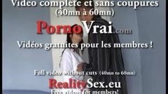 Accidental creampie for a casting! French amateur