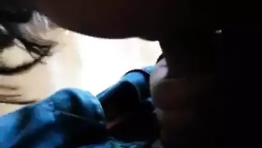 Young Korean girl playing with my dick