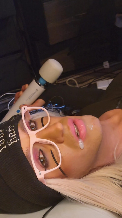 No Better Place for a Sissy to Cum then Her Own Mouth! Yum! | Clip 1