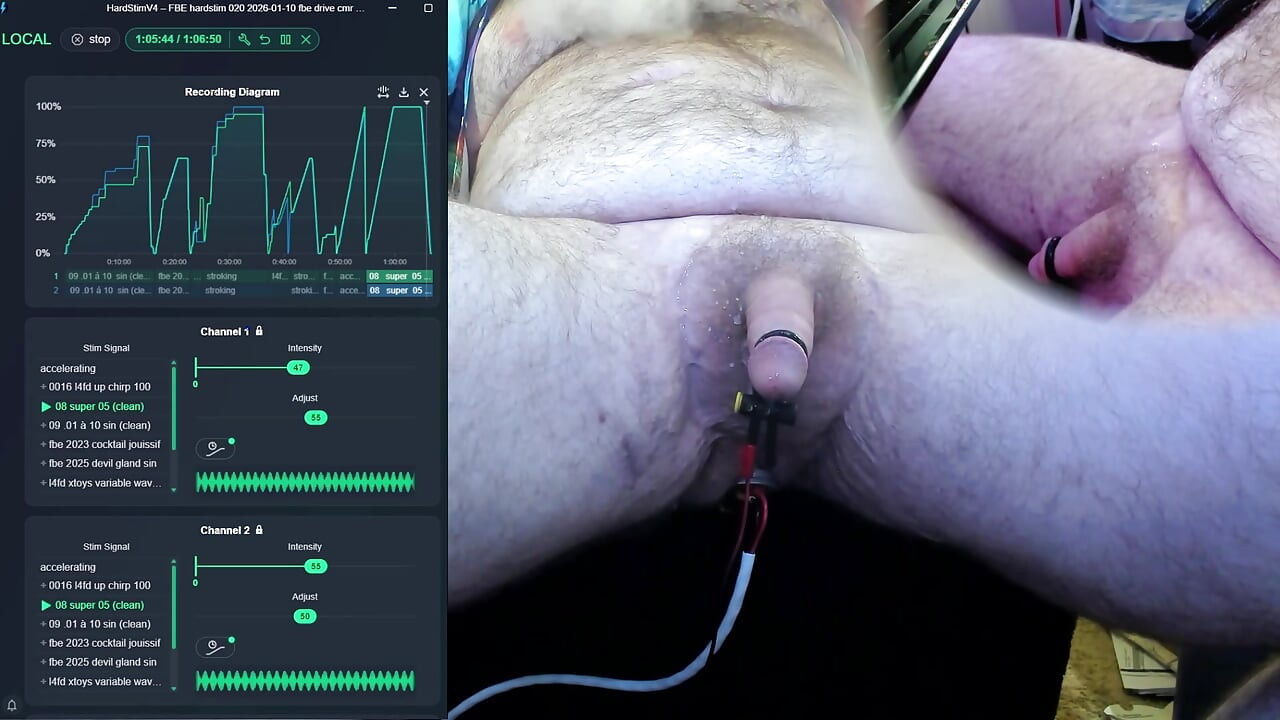 FBE hardstim 020, autre chevauchage (électrode différente)