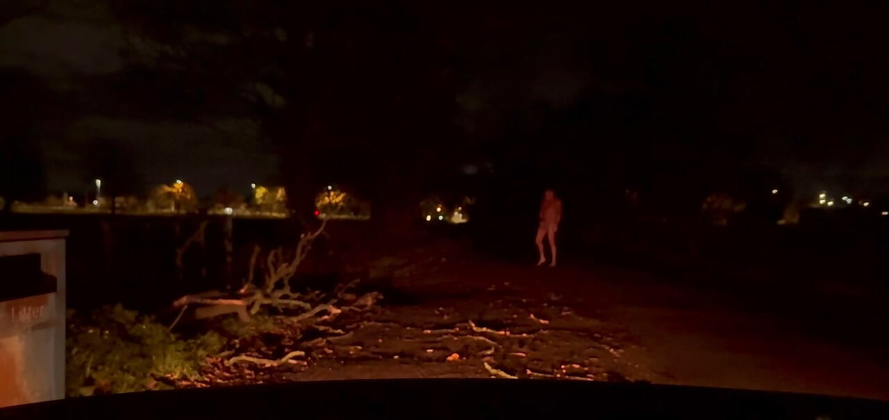 Seksi odijelo na cesti, twerkanje i drkanje