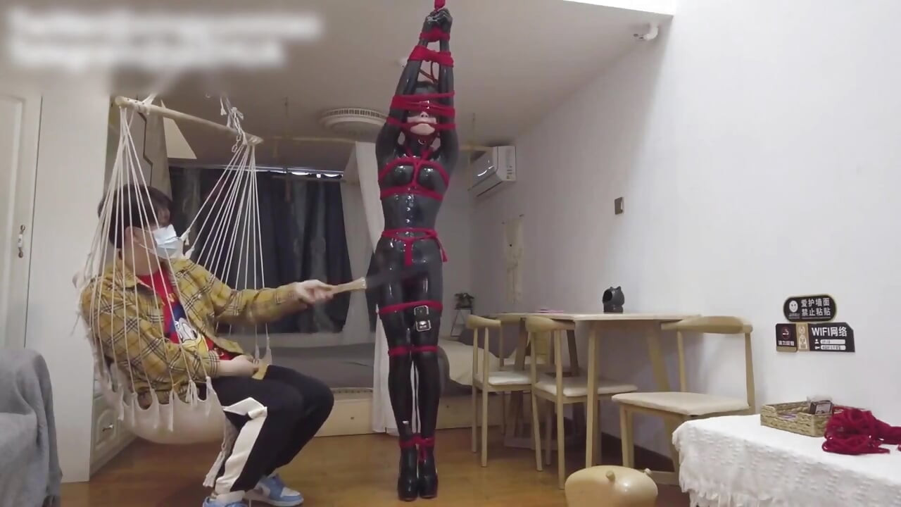 Mz11-latex Suit Restraint and Whipping