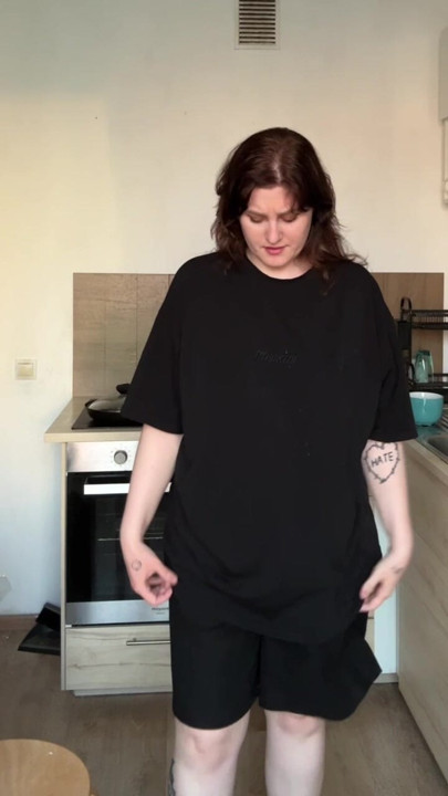 I'm shy in this clothes...