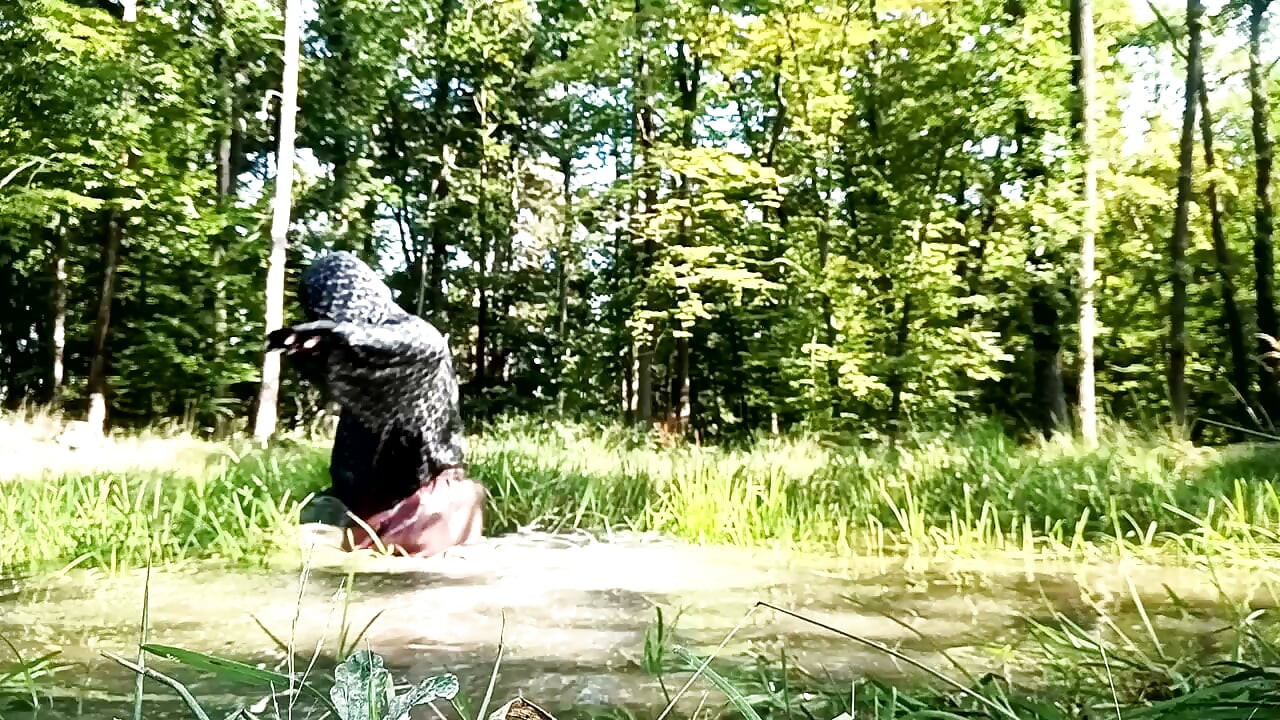 Soaking old sweatpants