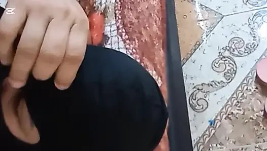 masked bride drinking semen and sucking balls