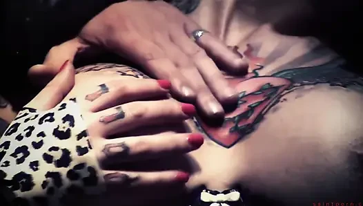 Tallulah Tease Takes a Load on Her Tattoo