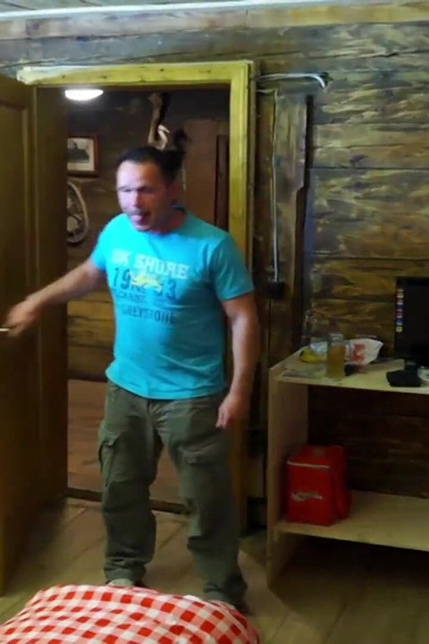 Busty French MILF Playes with Her Pussy in Camp