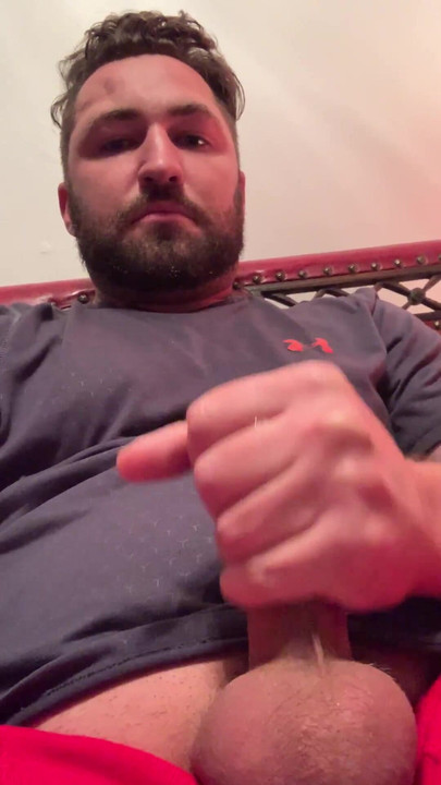 Me stroking my little cock