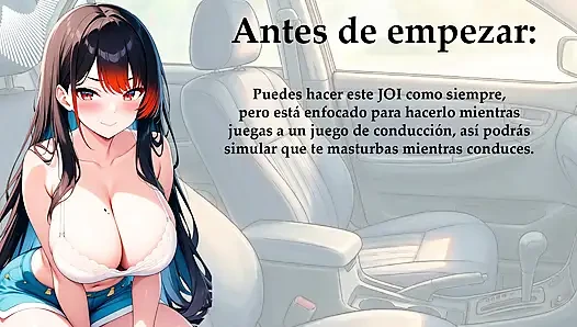Spanish JOI. Drive (in a game) with one hand and with the other.