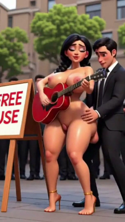 Main Gitar Telanjang, Free Use, Animasi Hentai Tanpa Sensor, Kartun 3D, Kepang | Klip 1