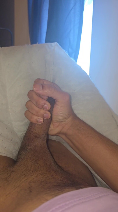 Masturbating after waking up from wet dream
