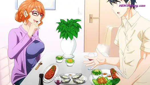 Big cock teenager washes and fucks his eager young MILF wife right on the slippery bathroom floor (Subbed) (Uncensored)