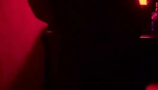 Intense Romanic Sex in Red Room Leads to Creampie After Blowjob