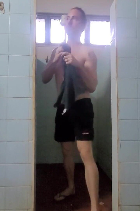 I Am Hot Fun Showering My Foreskin at Country Club