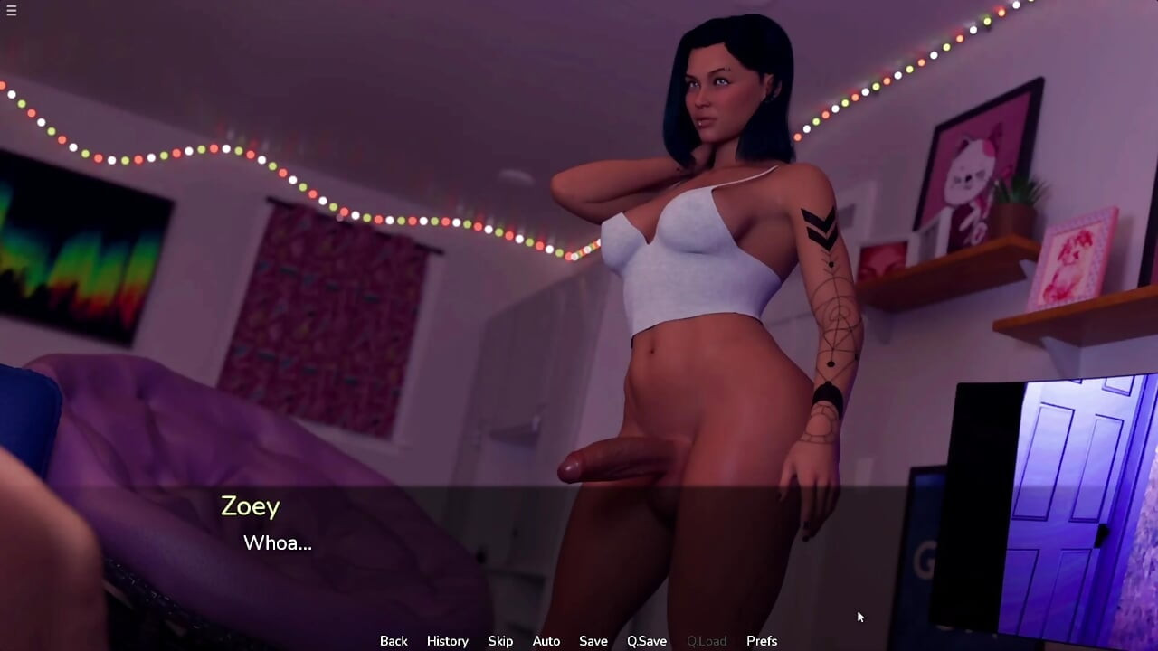 Shemale Ashe Helps Fiona And Giving Handjob To Huge Cock Infront Zoey