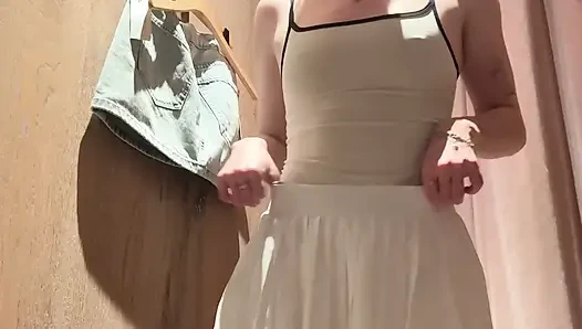 Cumming Hard While in the Change Room!! Hoping I Don't Get Caught!