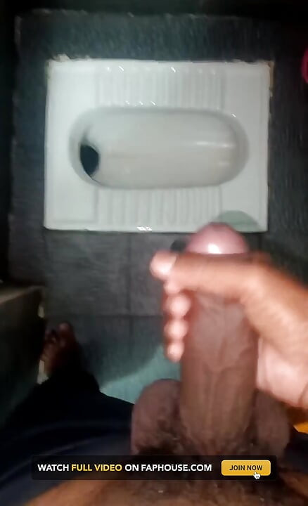 Indian Desi Young Boy Handjob in Bathroom at Midnight