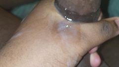 Moaning and shooting delicious semen out of chocolate stick