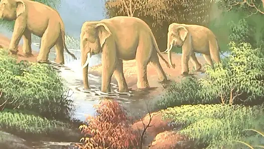 Heißes mädchen lutscht verschiedene schwänze und wird dann im heißen gangbang zu cumshots gefickt