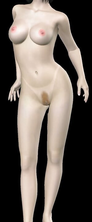 Porno 3D animé - une très belle fille fait différentes poses sexy
