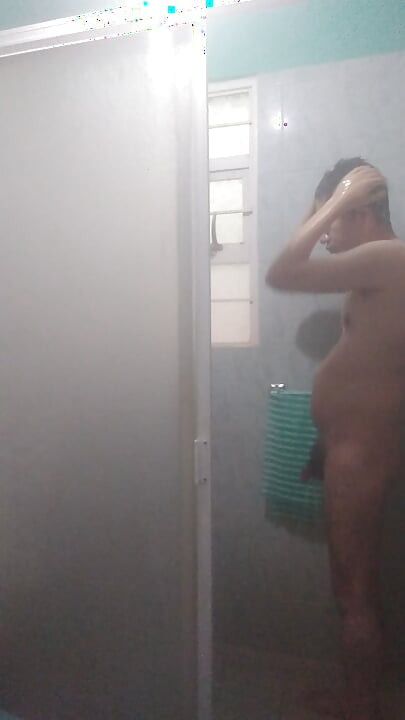 Showering so happy