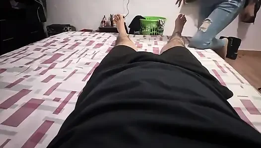 Stepsister Swallows My Milk Because She Was so Horny
