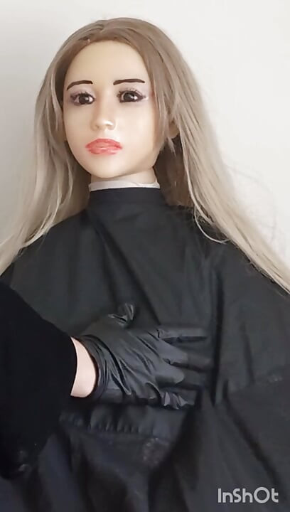 Azijska tpe seks lutka za sve namjene modeliranje frizerskog ogrtača gola
