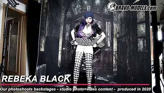 386-sahne arkası fotoğraf çekimi Rebeka Black - yetişkin