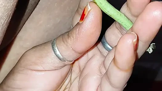 Indian fisting  with vegetable