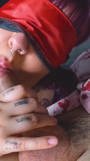 Emotional moment from "Amy decided to taste her friend's sticky cum (cheating)"