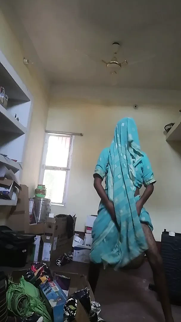 Indian Cross dresser in saree