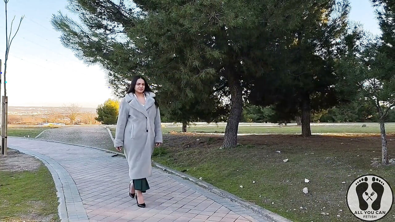 Latina in Dirndl Slut Lipstick Pussy Play, Outdoor Piss & Titty Cum Finish