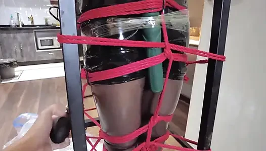 Mz32 - Bound Within a Metal Device, Reaching a Vibrating Climax.