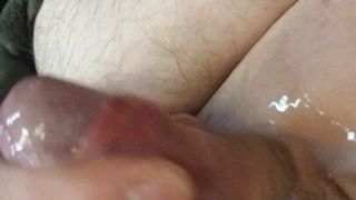 Uncut chub cum