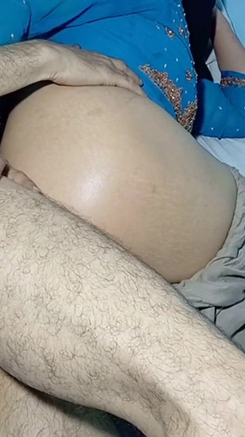 Iconic moment from "STEP BROTHER DISCOVERED TASTE OF ANAL FUCKING IN THE TIGHT ASSHOLE OF INDIAN DESI CHACHI"