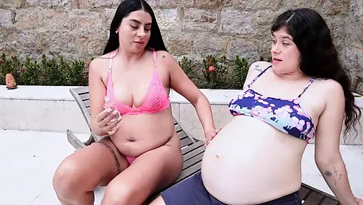 Pria yang sudah menikah memenuhi fantasinya bersama dua wanita yang juga sudah menikah dan hamil