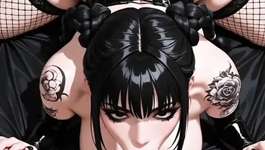 Hentai anime - gotica culona quiere verga