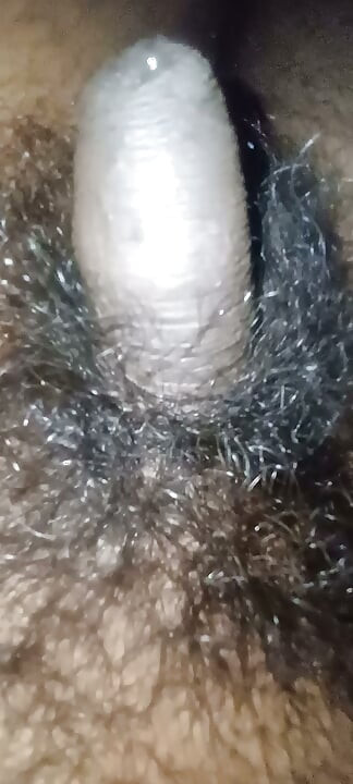 Hairy big dick jerking
