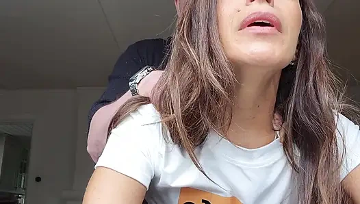 Amazing milf gets fucked hard and gets a huge creampie see it dripping out from her pussy.