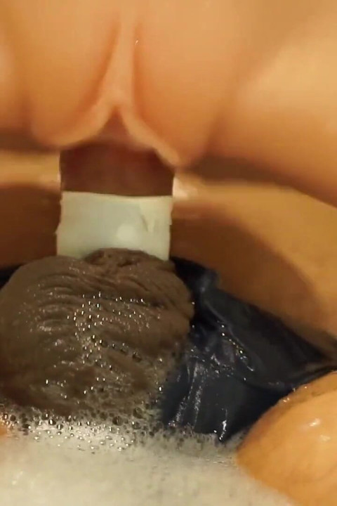 Fuck Sex Toy in Hotel Bathtub