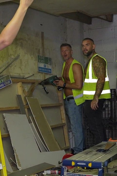 On-site Gangbang Erin Moore Takes on the Builders Part 1