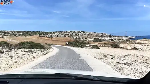 Girl Sucking Dick Stranger in Car and Doggy Fuck on a Rest